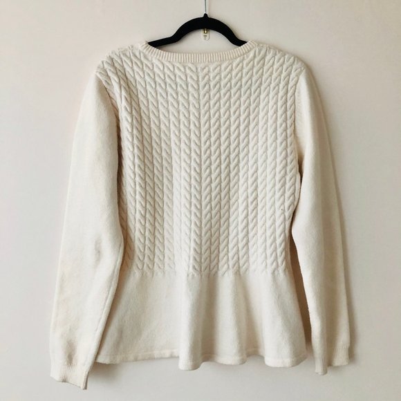 ⛔️SOLD Ted Baker London Mereda Cable Knit Peplum - Picture 4 of 5